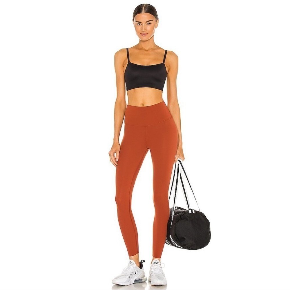 NEW Nike Yoga Luxe 7/8 Tights Leggings Rugged Orange Size XXS